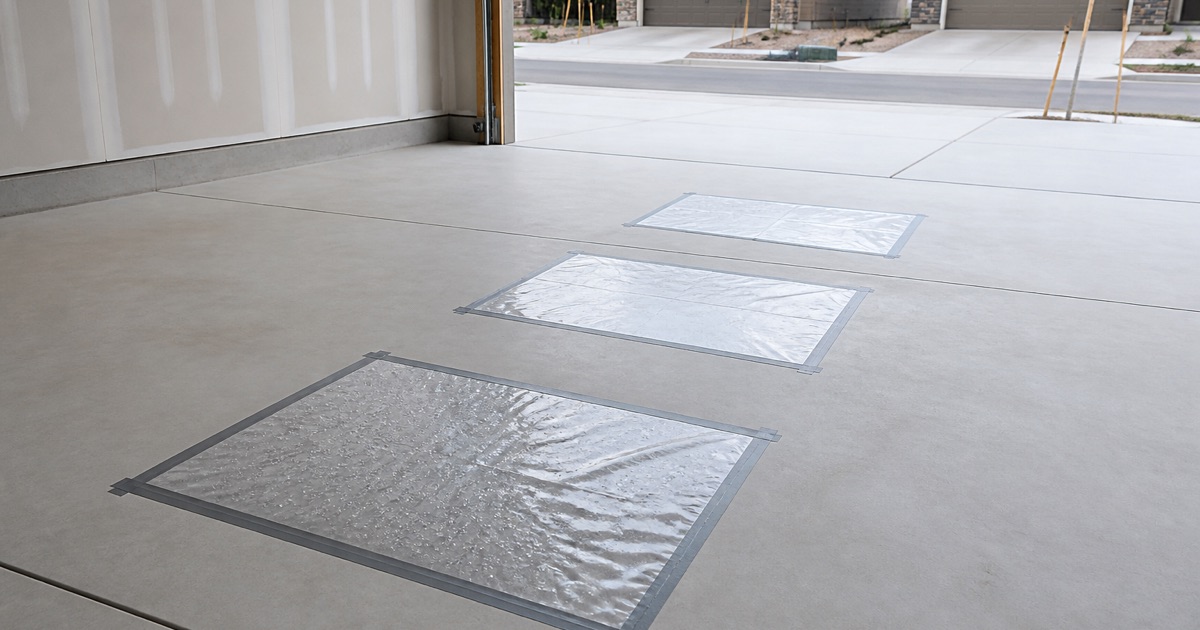 moisture test on a post-2000 slab