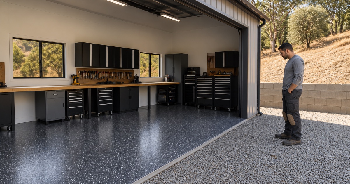 detached estate workshop on an unincorporated lot